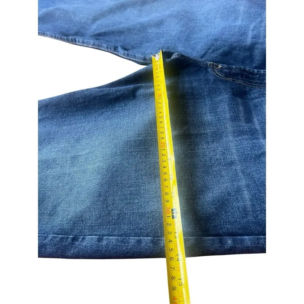Vintage Polo Ralph Lauren Hayden Jeans Size 40x32 Blue Straight Denim Distressed